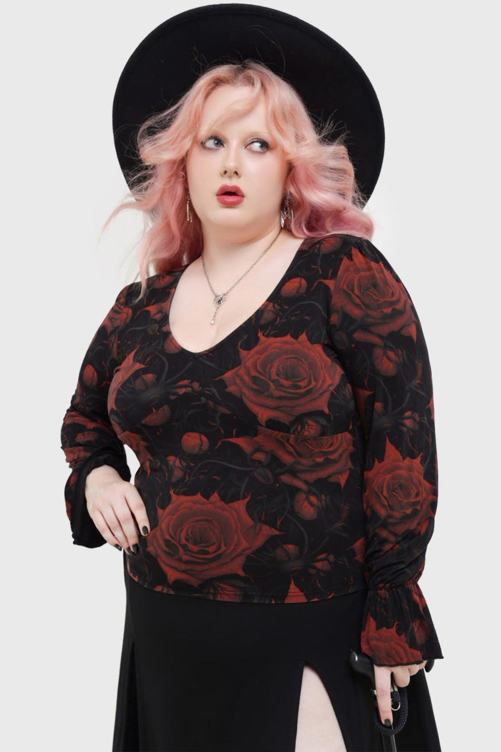 Women Long Sleeves | Killstar Blood Rose Top