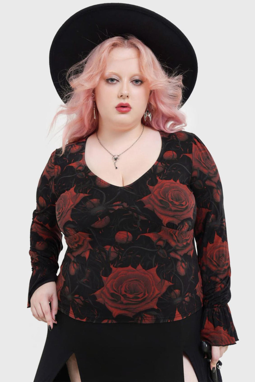 Women Long Sleeves | Killstar Blood Rose Top