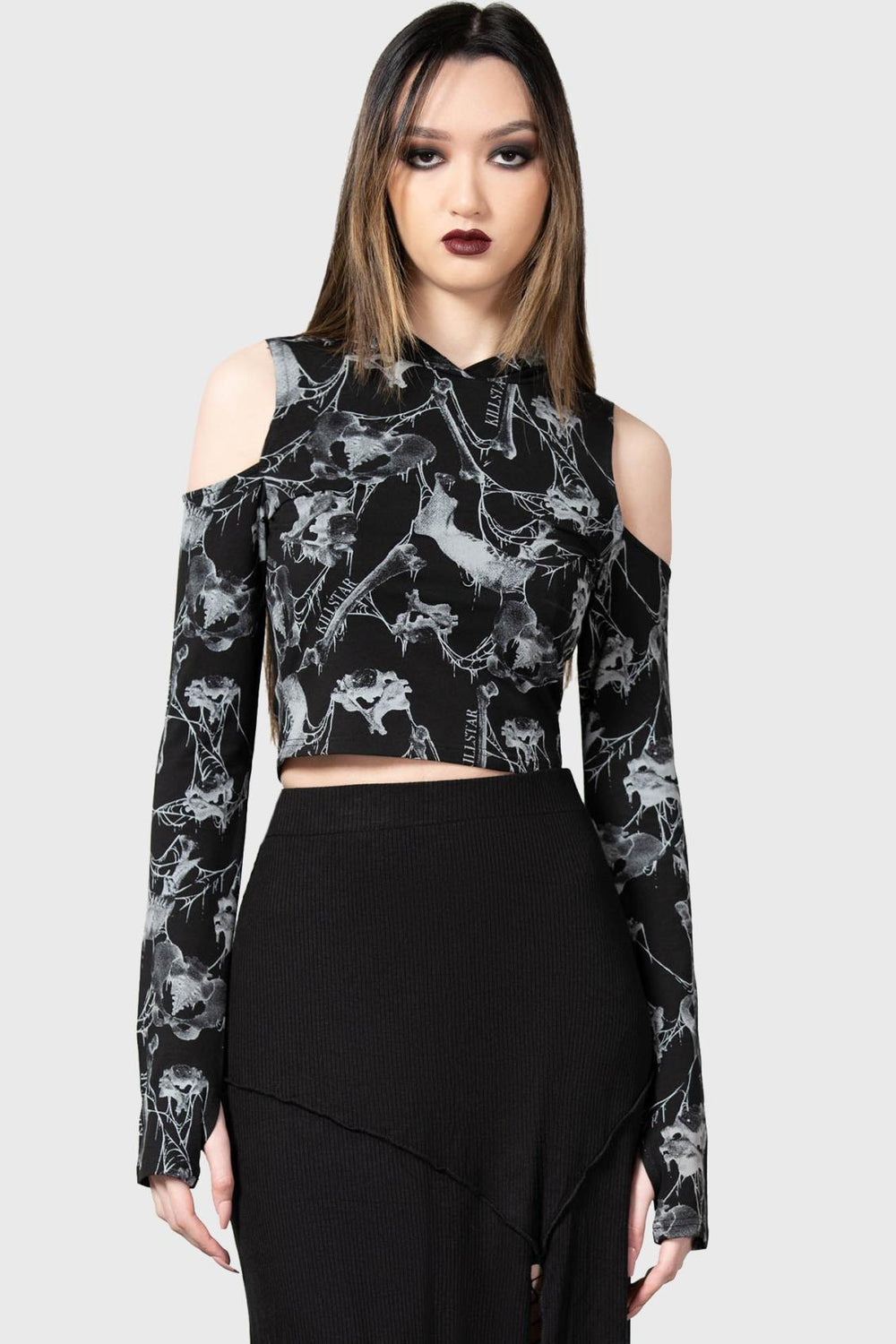 Women Long Sleeves | Killstar Catacombs Creatures Hooded Top