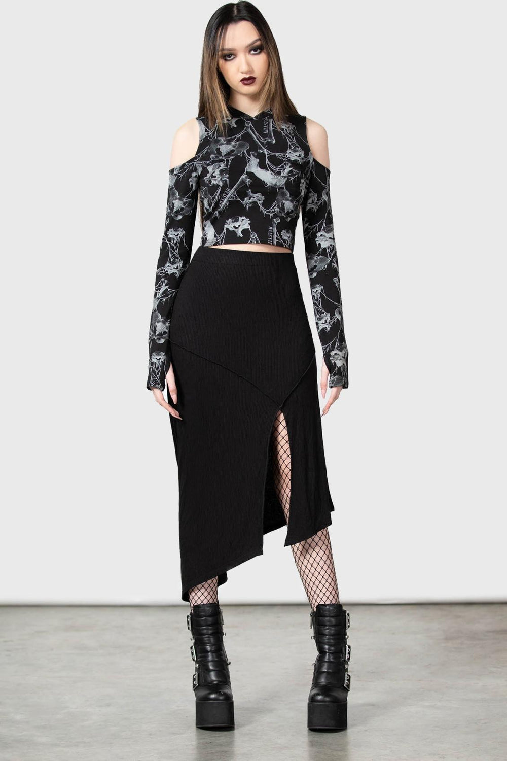 Women Long Sleeves | Killstar Catacombs Creatures Hooded Top