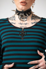 Women Long Sleeves | Killstar Chimera Long Sleeve Top [GREEN]