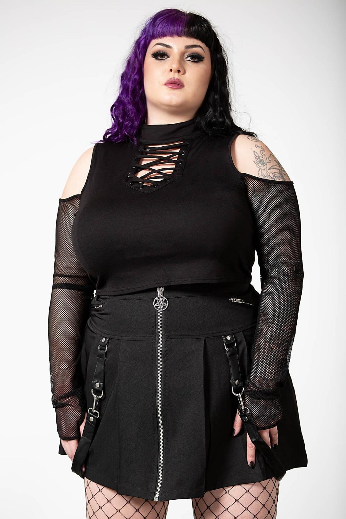 Women Long Sleeves | Killstar Dark Half Long Sleeve Top