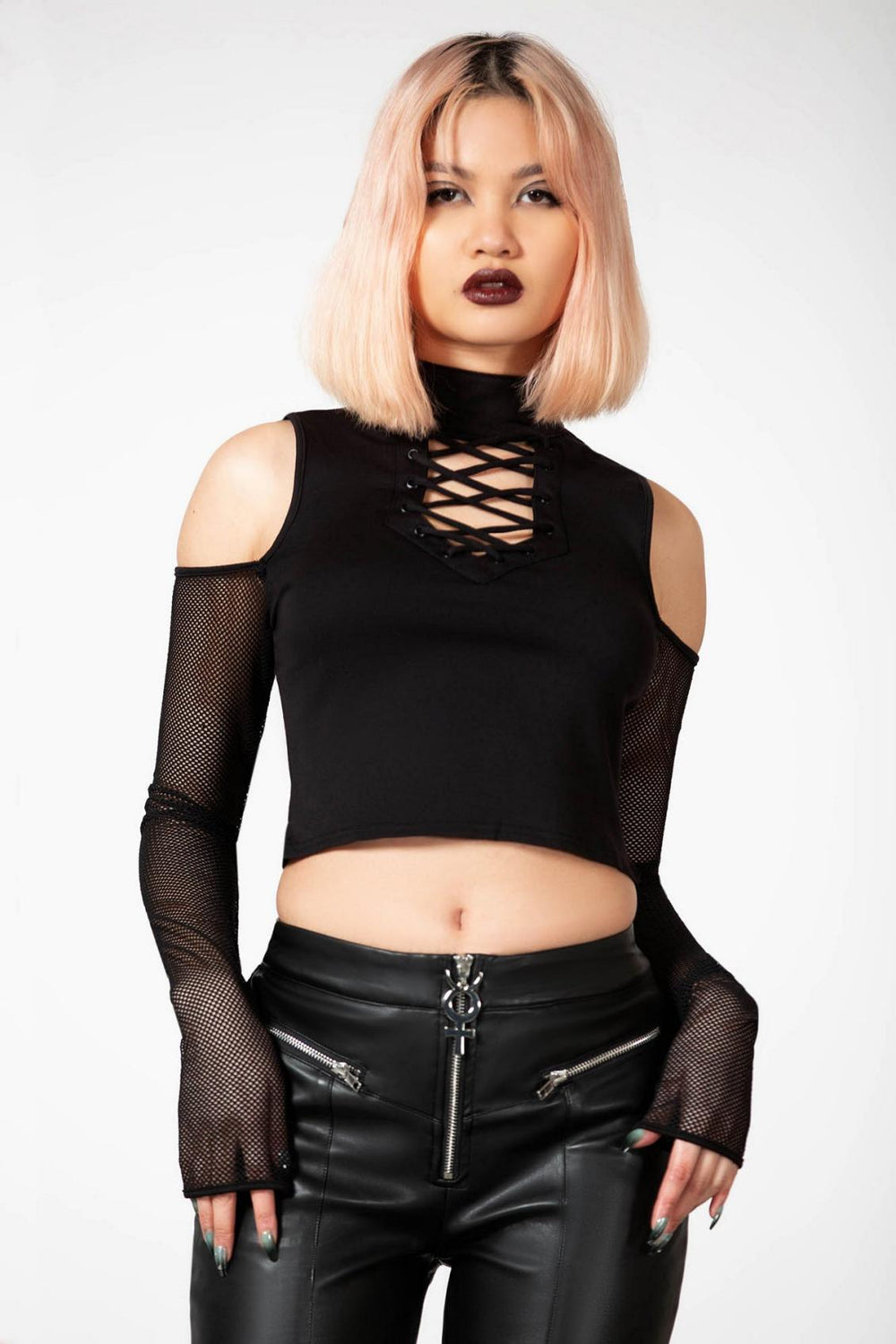 Women Long Sleeves | Killstar Dark Half Long Sleeve Top