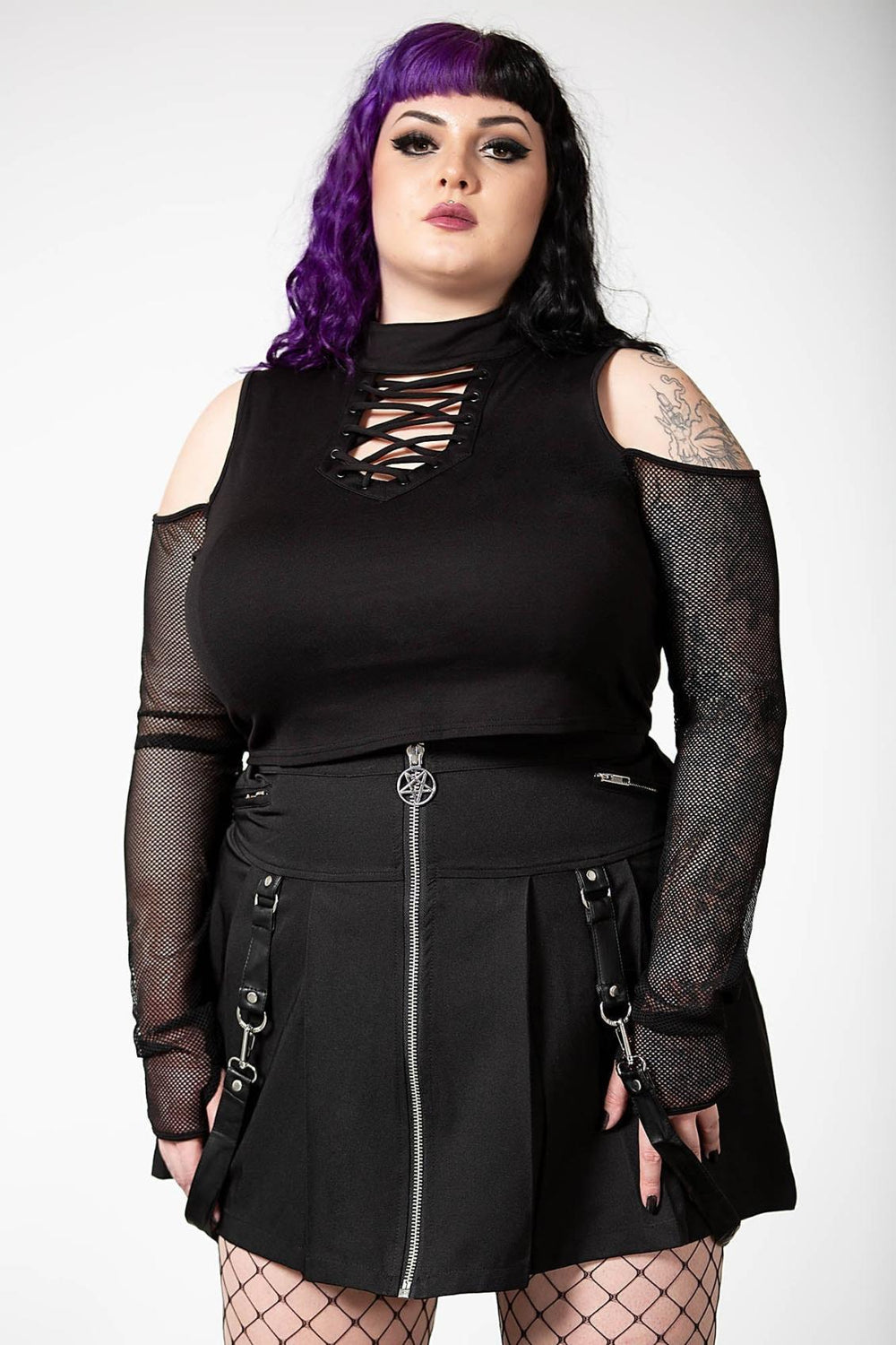 Women Long Sleeves | Killstar Dark Half Long Sleeve Top