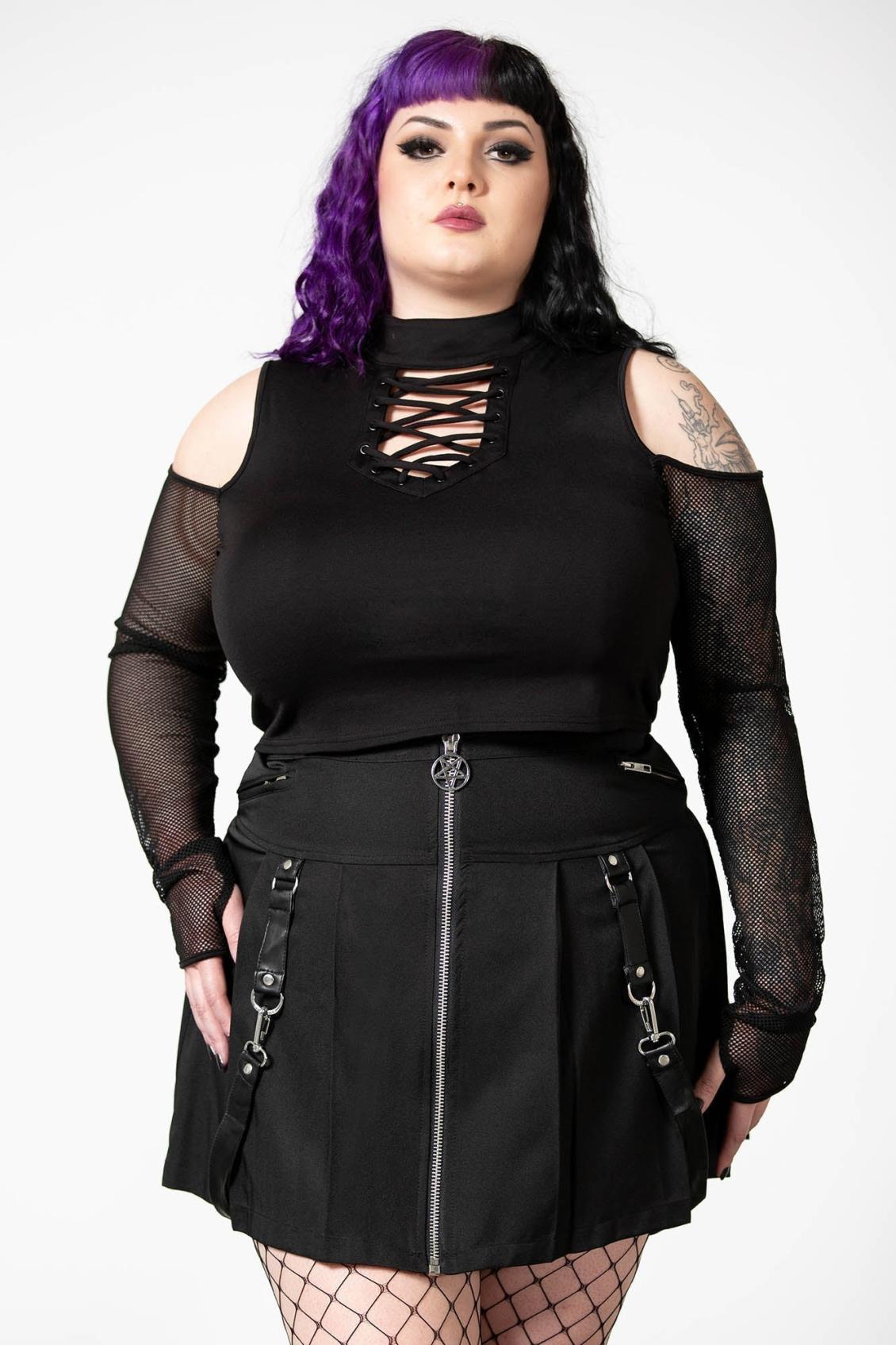 Women Long Sleeves | Killstar Dark Half Long Sleeve Top