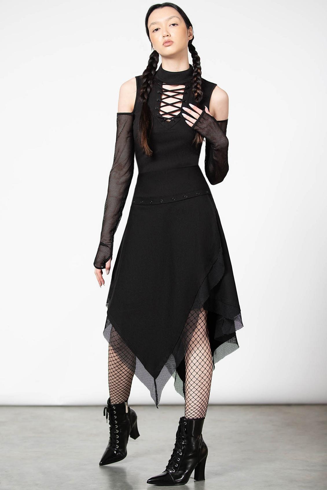 Women Long Sleeves | Killstar Dark Half Long Sleeve Top