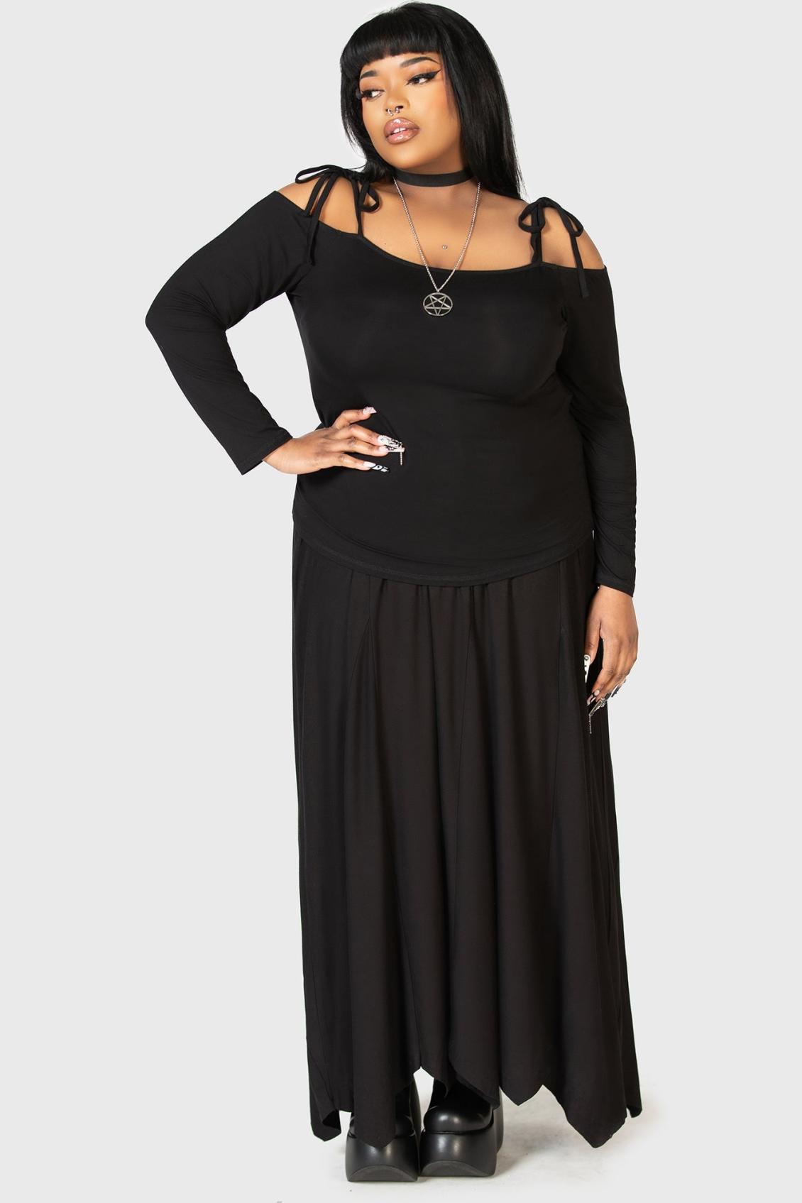 Women Long Sleeves | Killstar Devastate Bardot Top