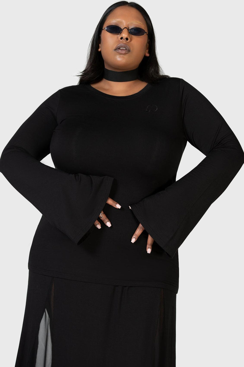 Women Long Sleeves | Killstar Echoed Darkness Tunic Top
