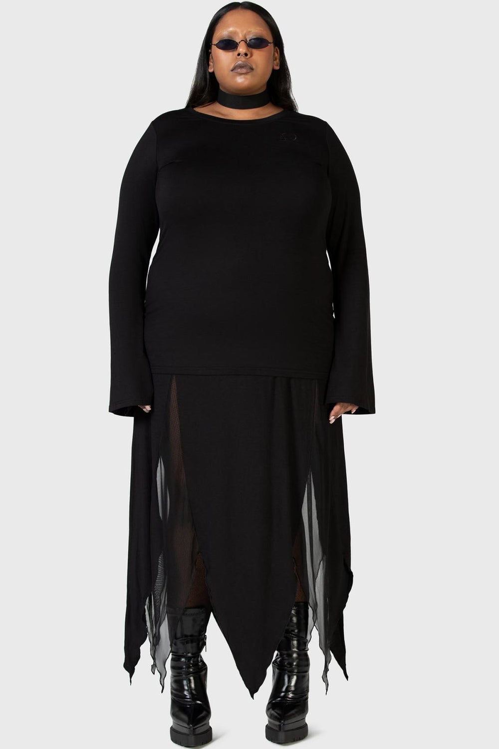 Women Long Sleeves | Killstar Echoed Darkness Tunic Top