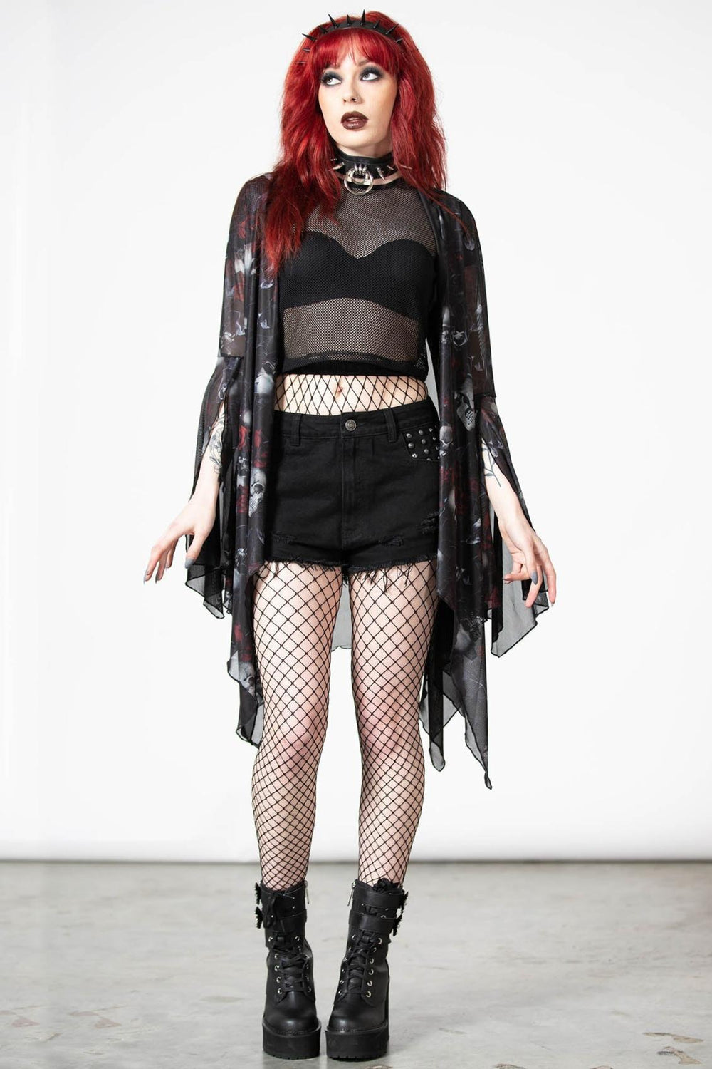 Women Long Sleeves | Killstar Fairy Moss Mesh Cover Up
