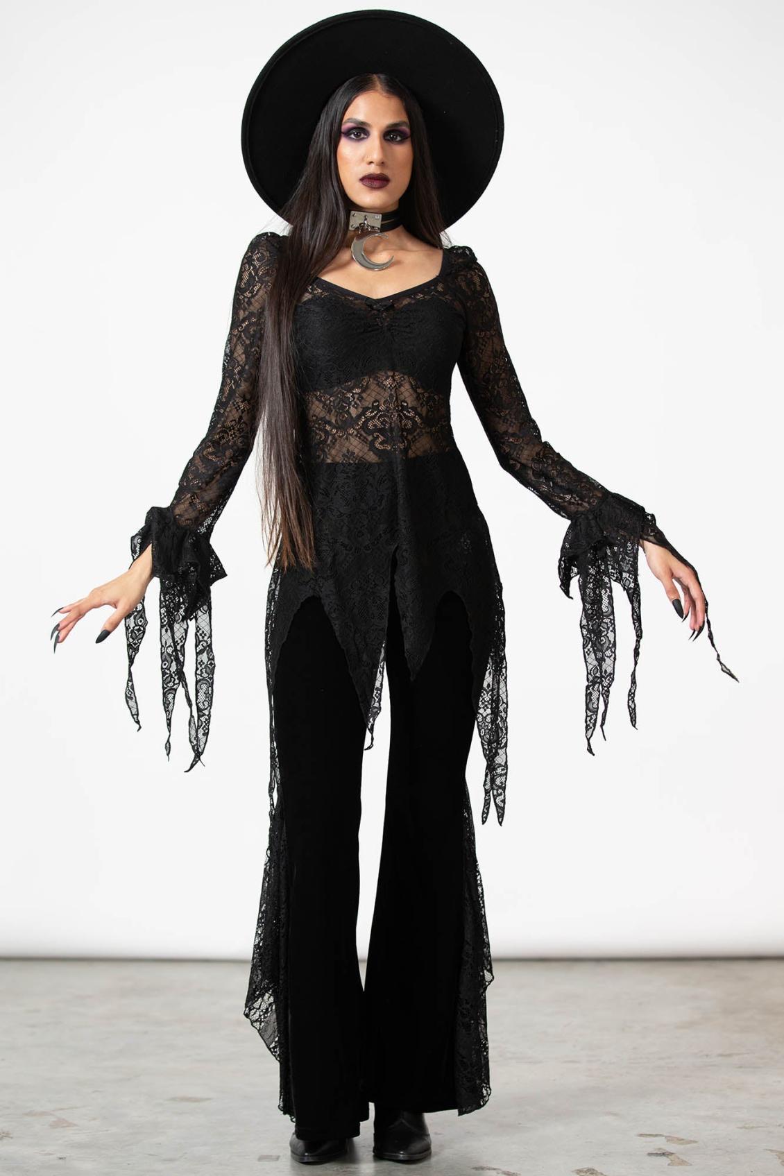 Women Long Sleeves | Killstar Faythe Lace Top