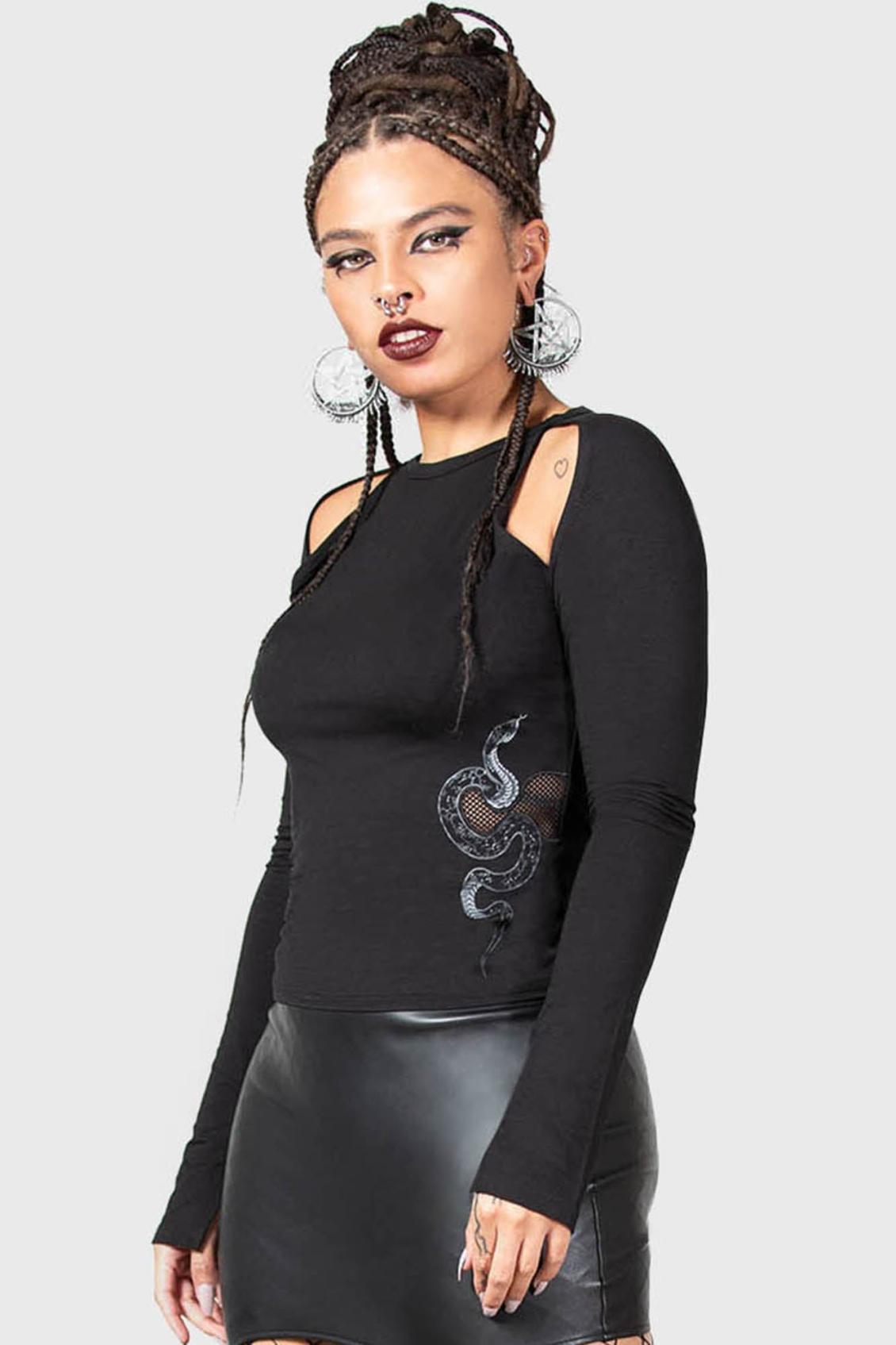 Women Long Sleeves | Killstar Femme Fangs Top