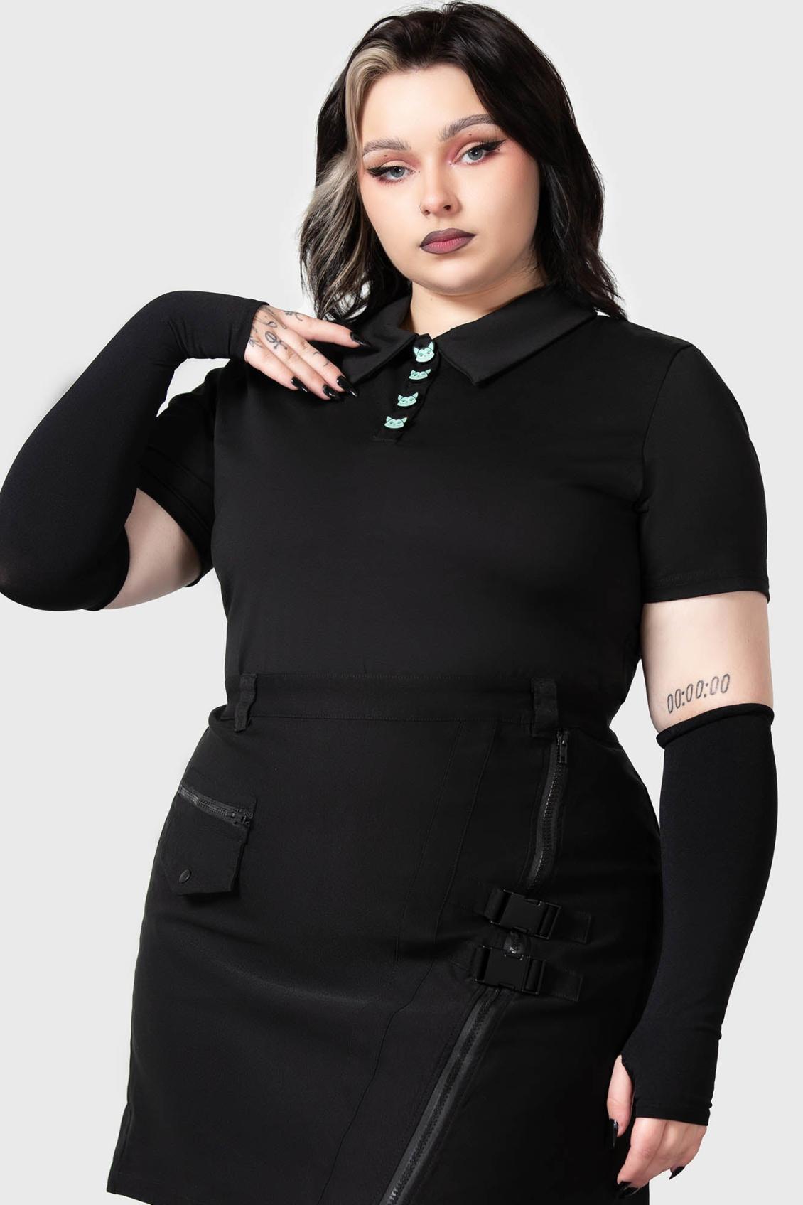 Women Long Sleeves | Killstar Lil Vampurr Collar Top