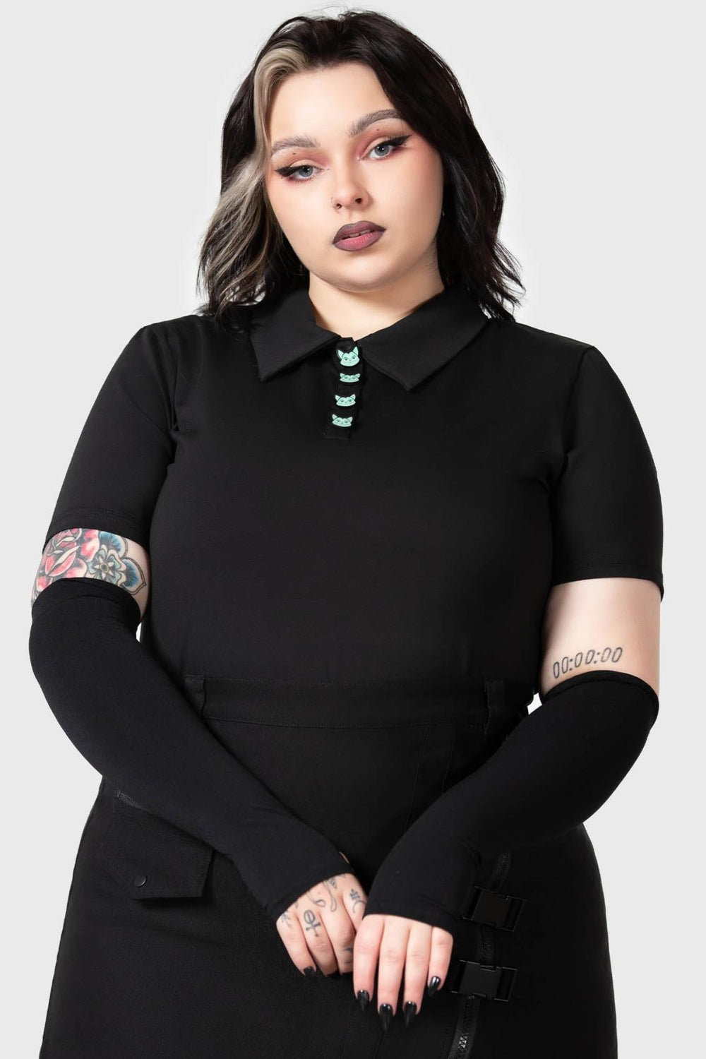 Women Long Sleeves | Killstar Lil Vampurr Collar Top
