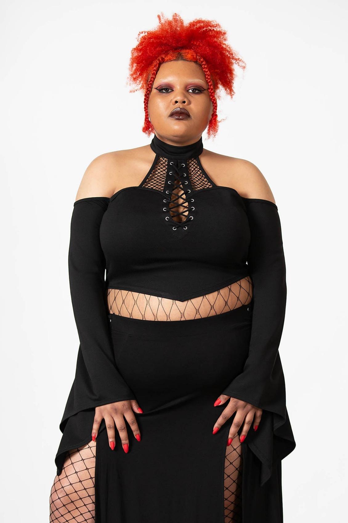 Women Long Sleeves | Killstar Maidenhead Cold Shoulder Top