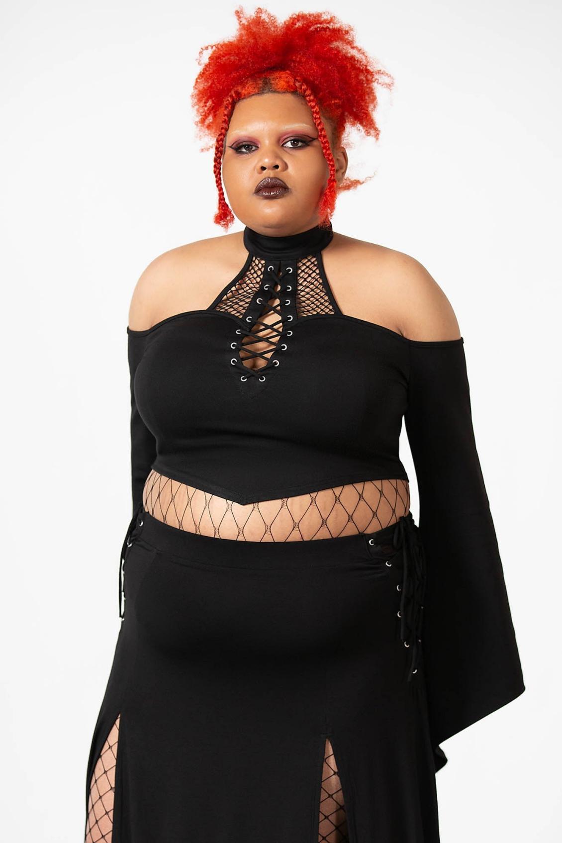 Women Long Sleeves | Killstar Maidenhead Cold Shoulder Top