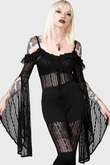 Women Long Sleeves | Killstar Melisanda Bardot Top