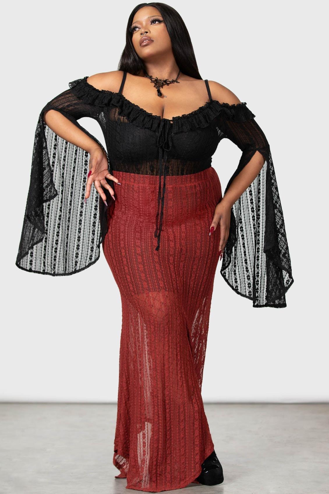 Women Long Sleeves | Killstar Melisanda Bardot Top