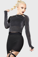 Women Long Sleeves | Killstar Metals Reflection Top
