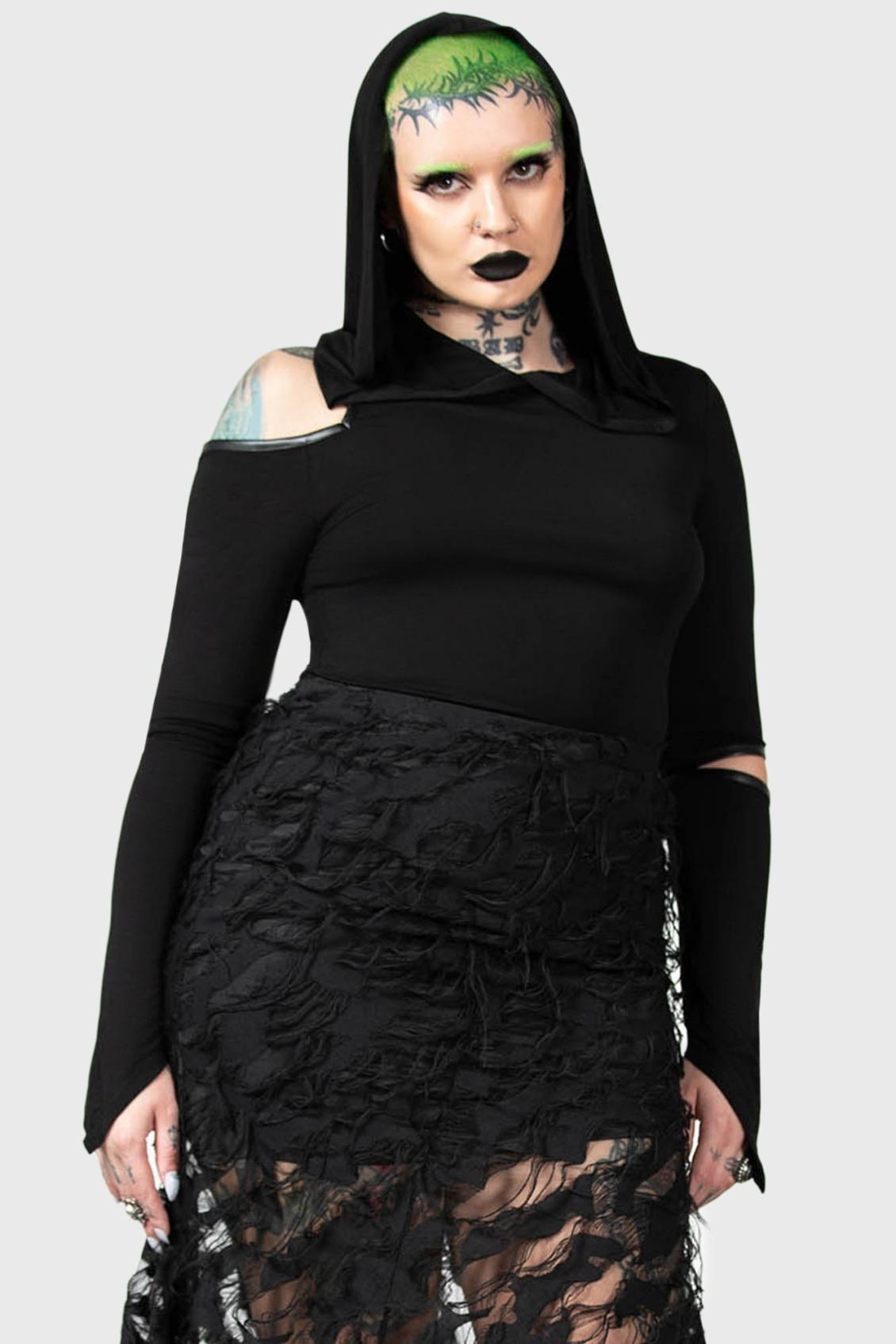 Women Long Sleeves | Killstar Morwen Hooded Top