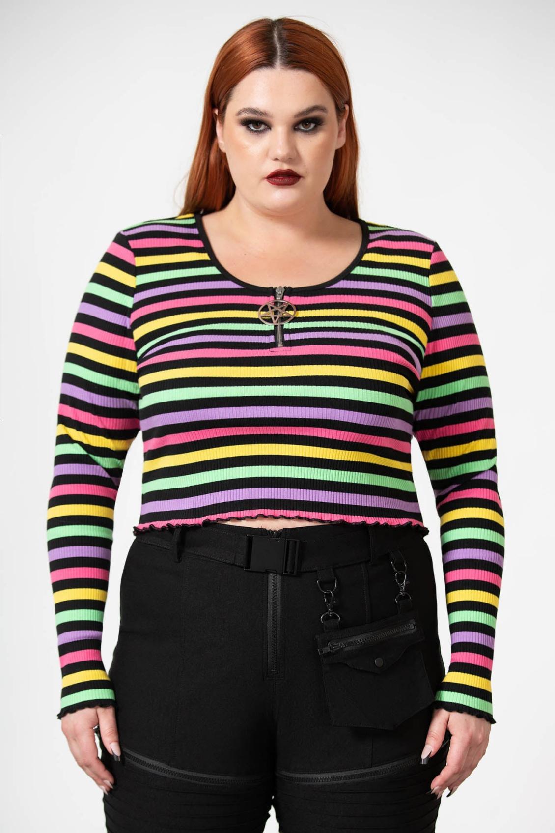 Women Long Sleeves | Killstar Nikiko Ribbed Long-Sleeve Top