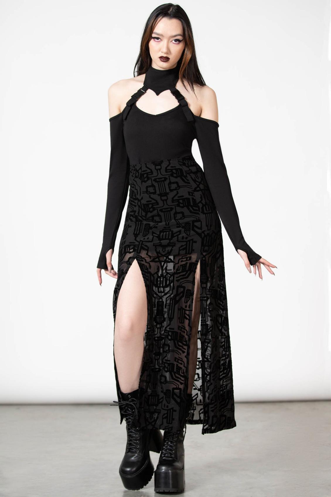 Women Long Sleeves | Killstar Oralia Cold Shoulder Top