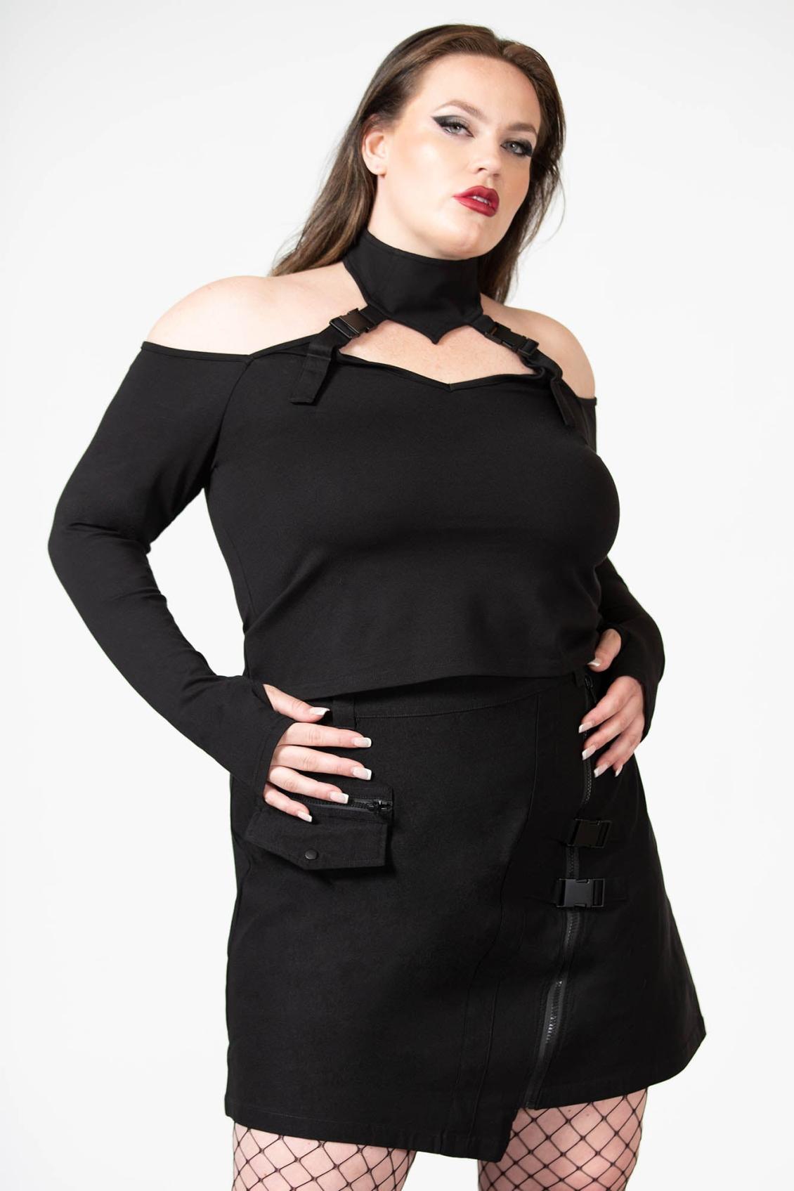 Women Long Sleeves | Killstar Oralia Cold Shoulder Top