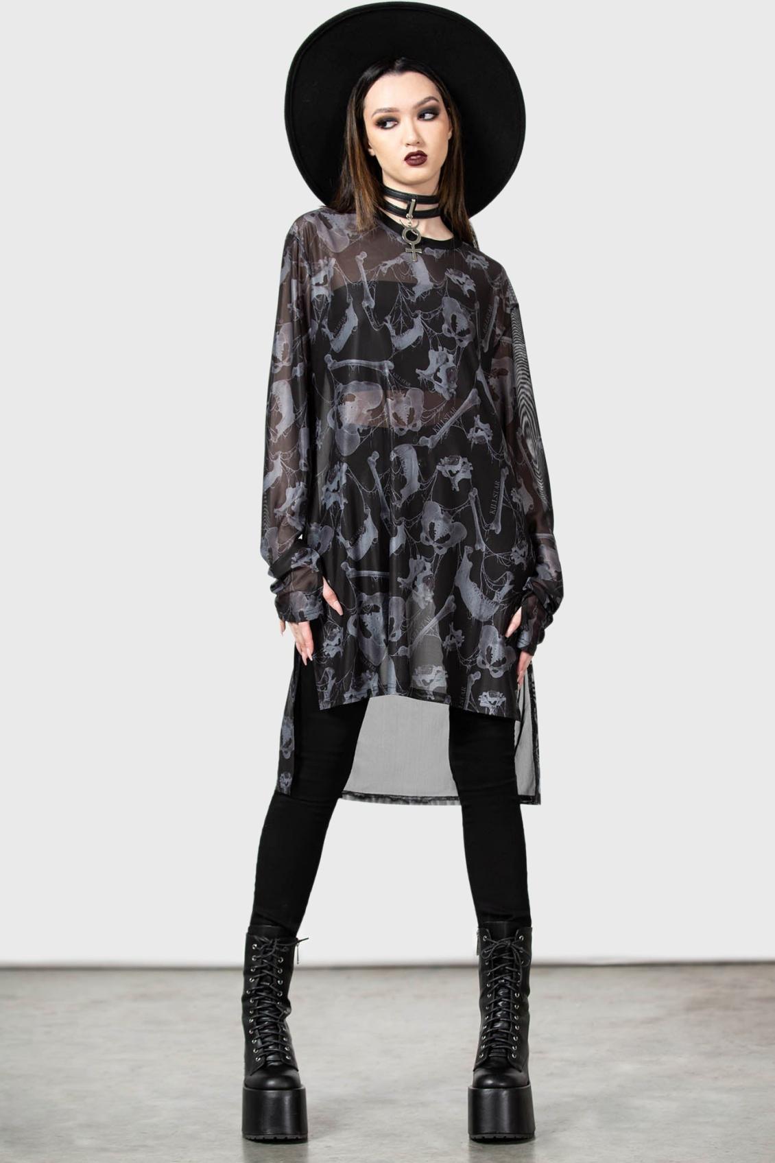 Women Long Sleeves | Killstar Ossuary Long Sleeve Top