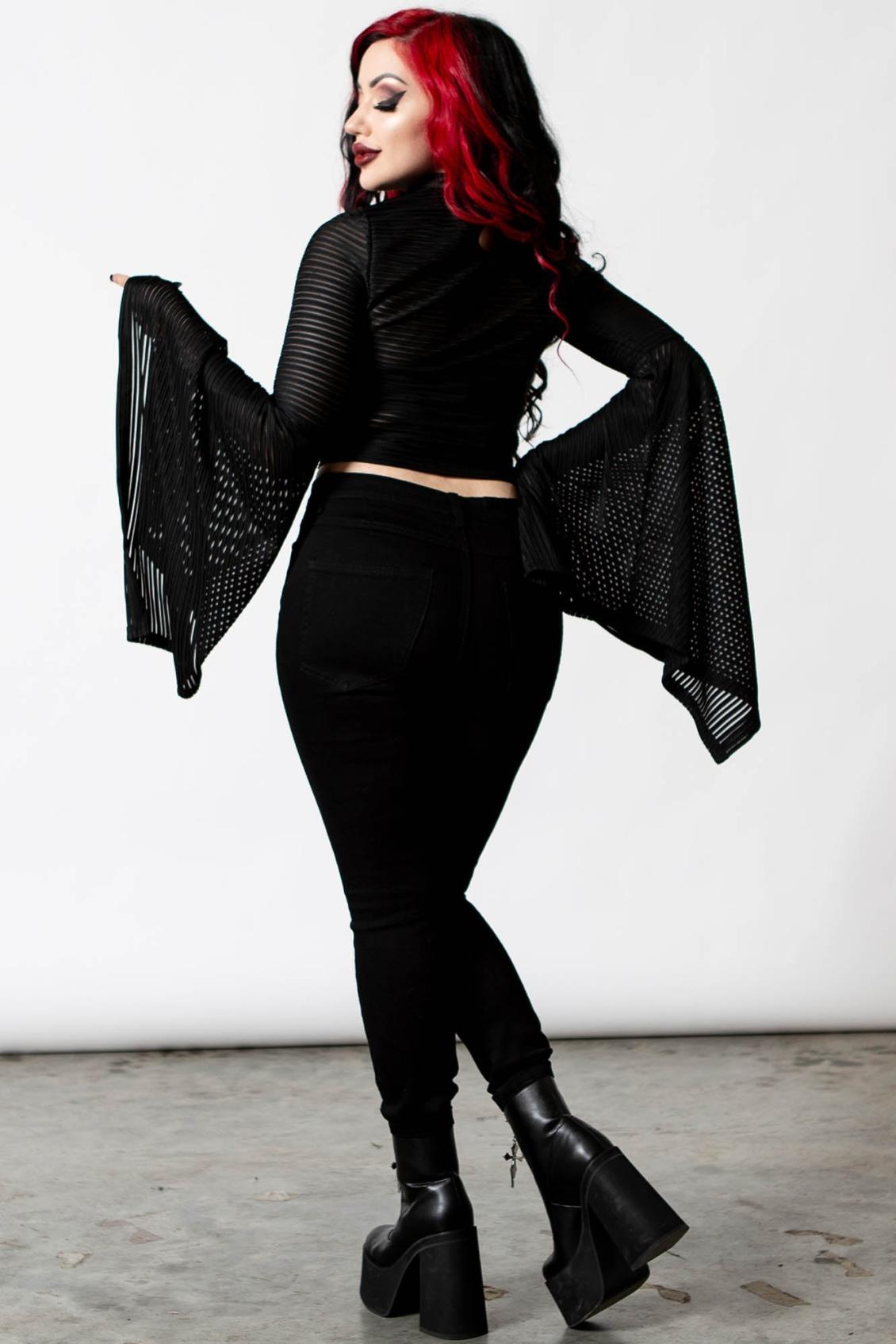 Women Long Sleeves | Killstar Phases Striped Top