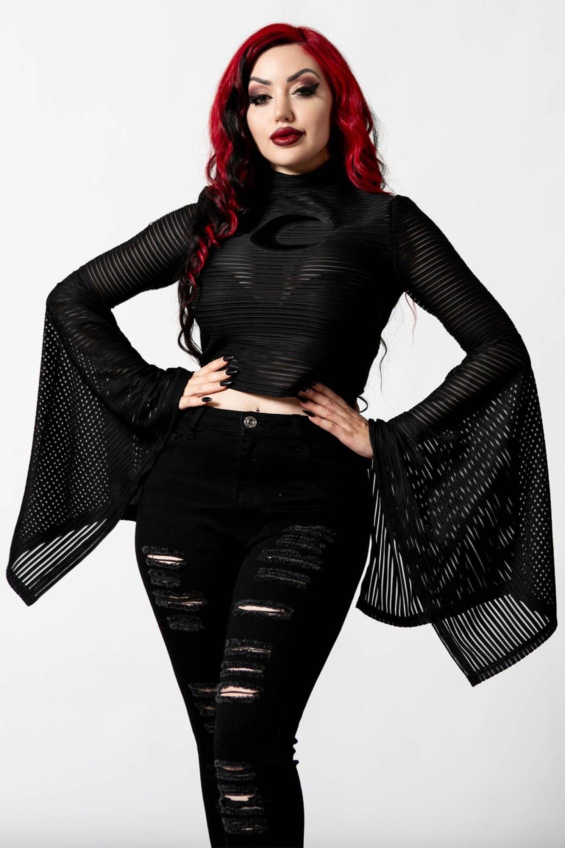 Women Long Sleeves | Killstar Phases Striped Top