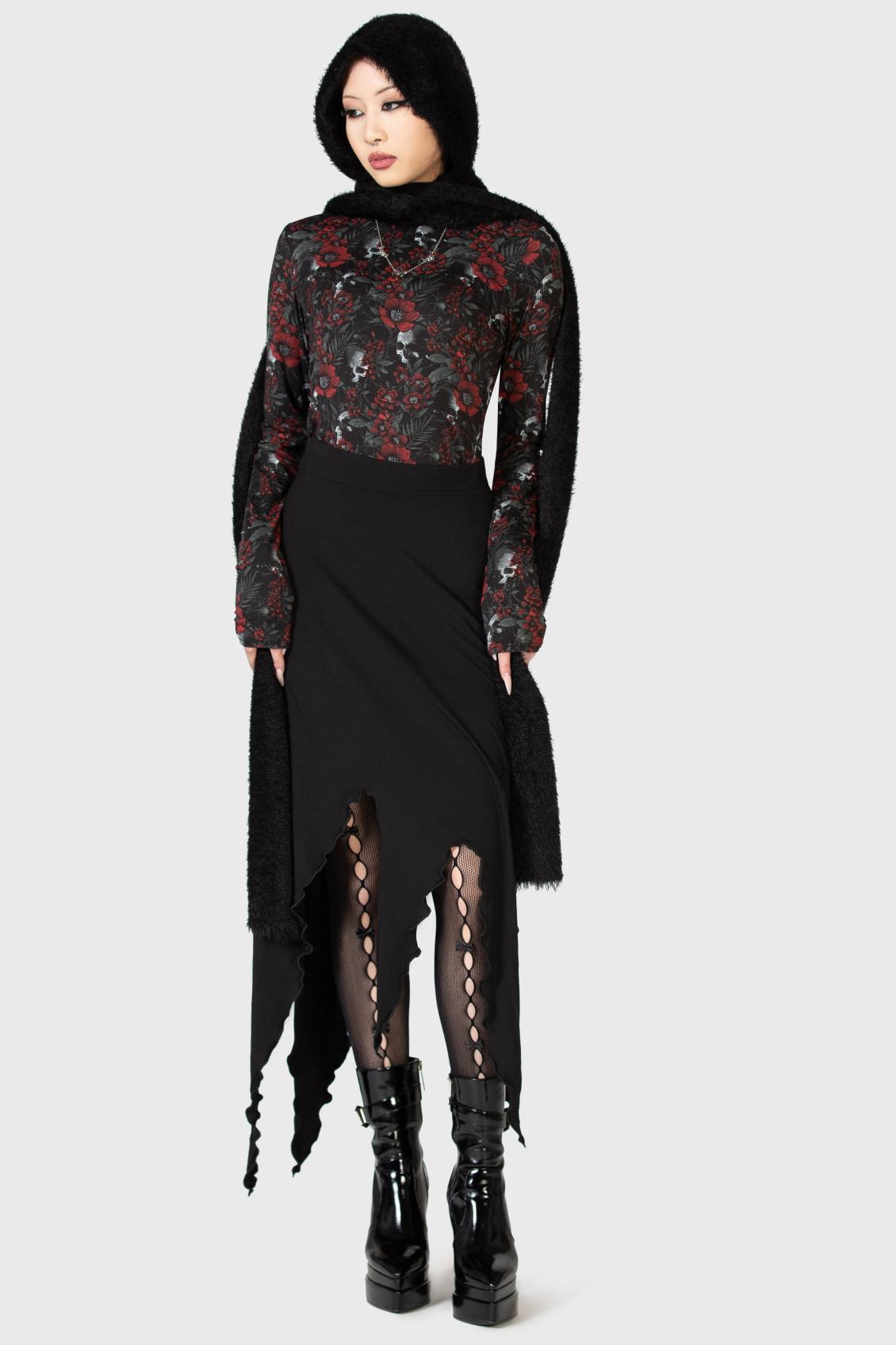 Women Long Sleeves | Killstar Pitiful Petals Long Sleeve Top