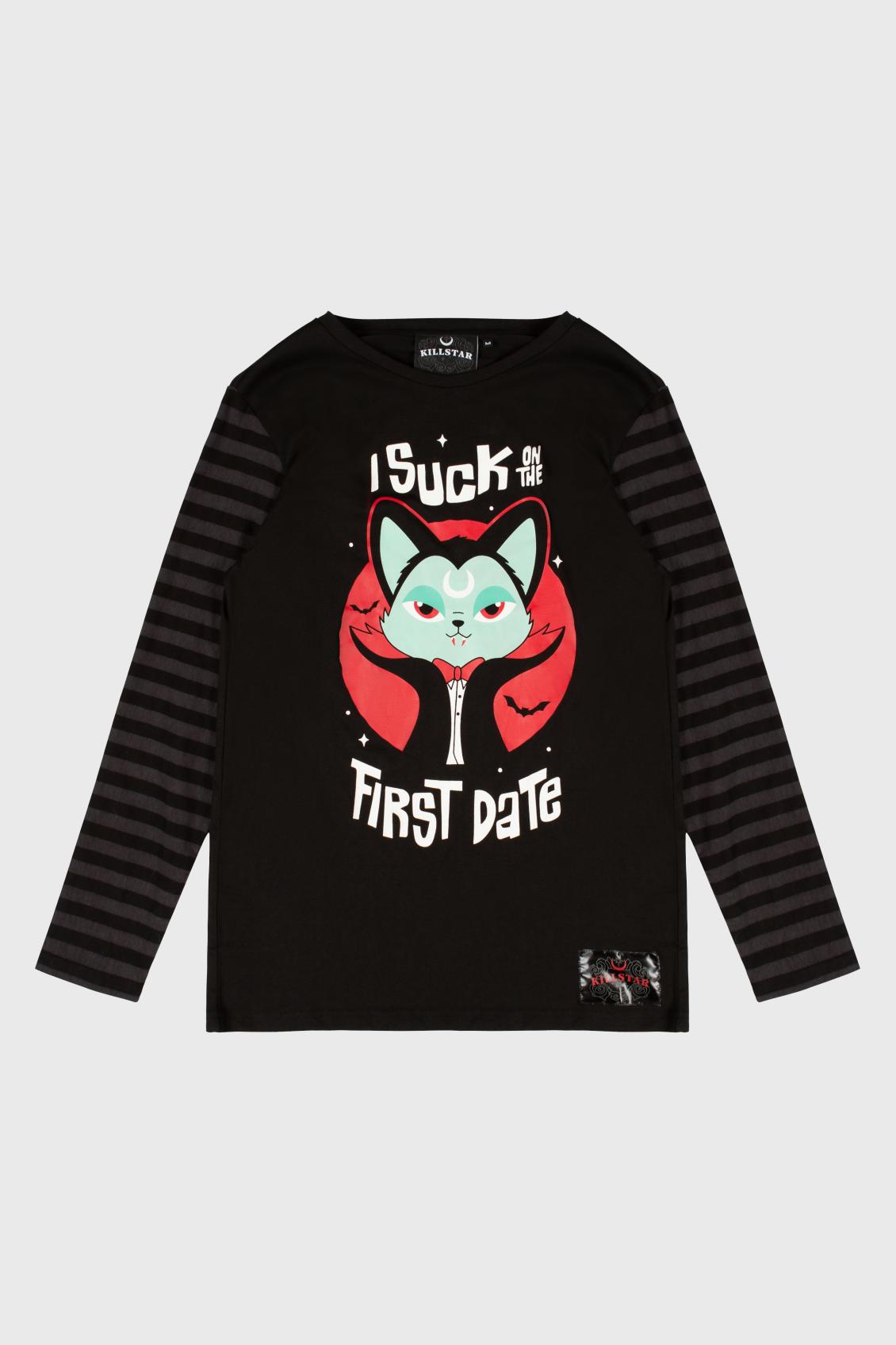 Women Long Sleeves | Killstar Purrrfect Pairing Stripe Sleeve Top