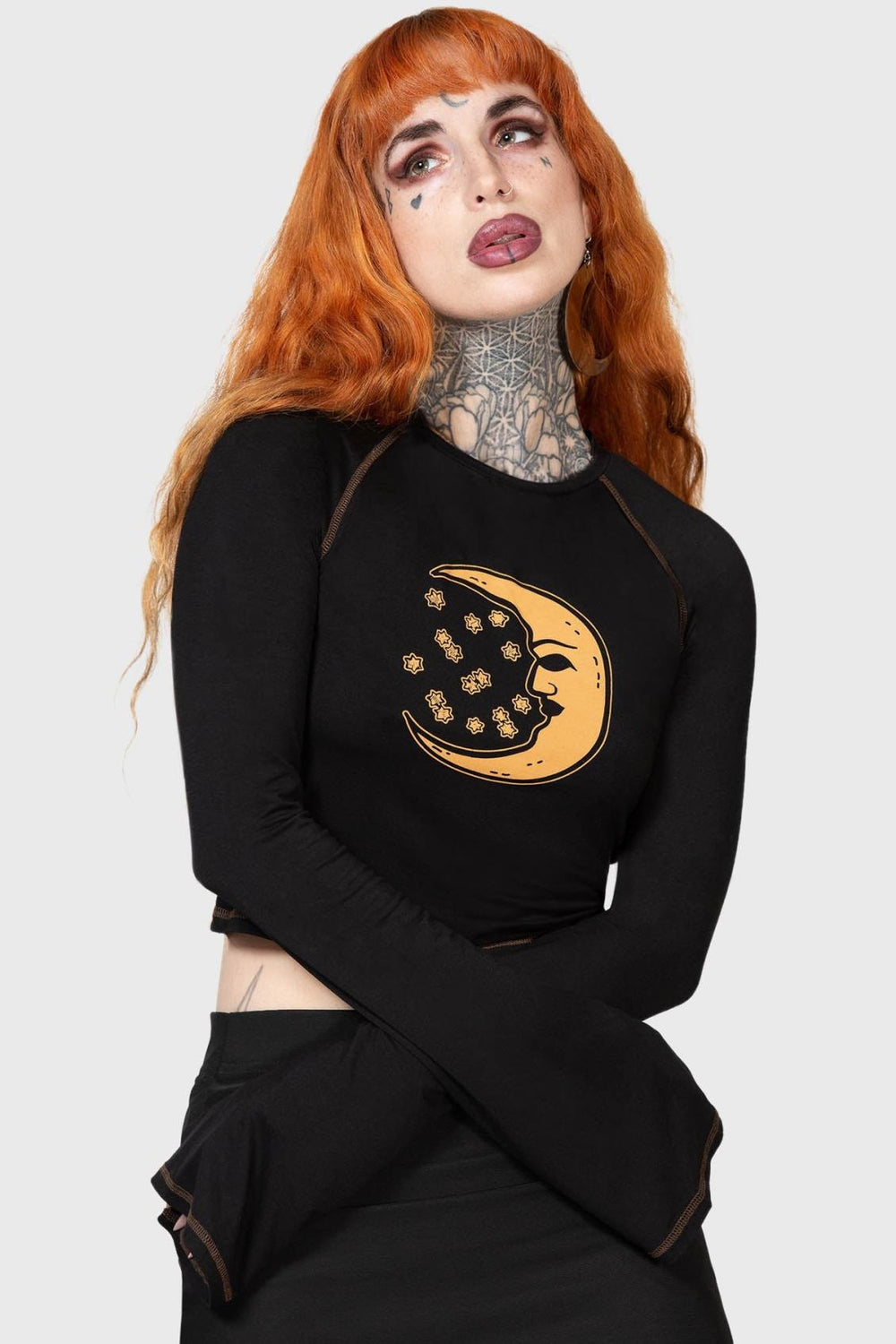 Women Long Sleeves | Killstar Rising Night Top