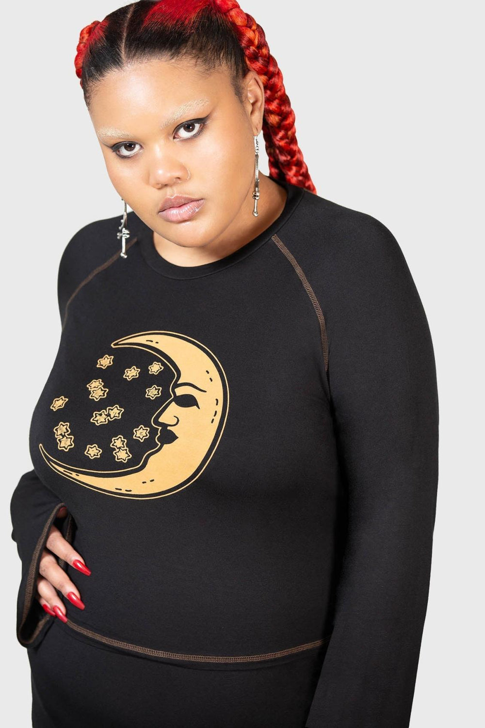 Women Long Sleeves | Killstar Rising Night Top
