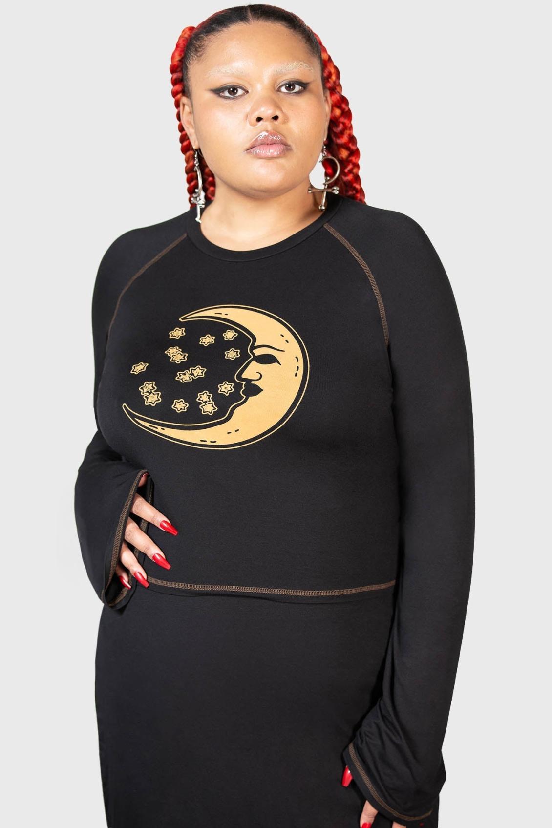Women Long Sleeves | Killstar Rising Night Top