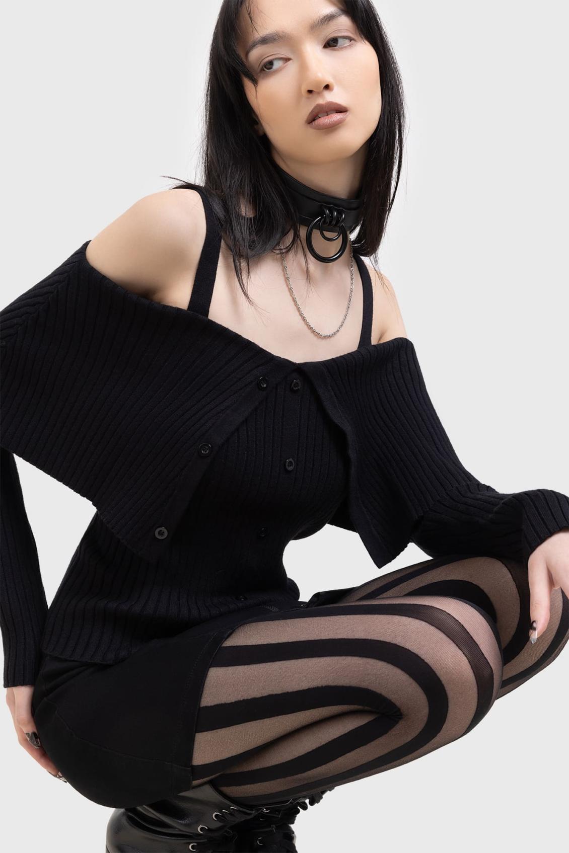 Women Long Sleeves | Killstar Shadow Empress Knit Top