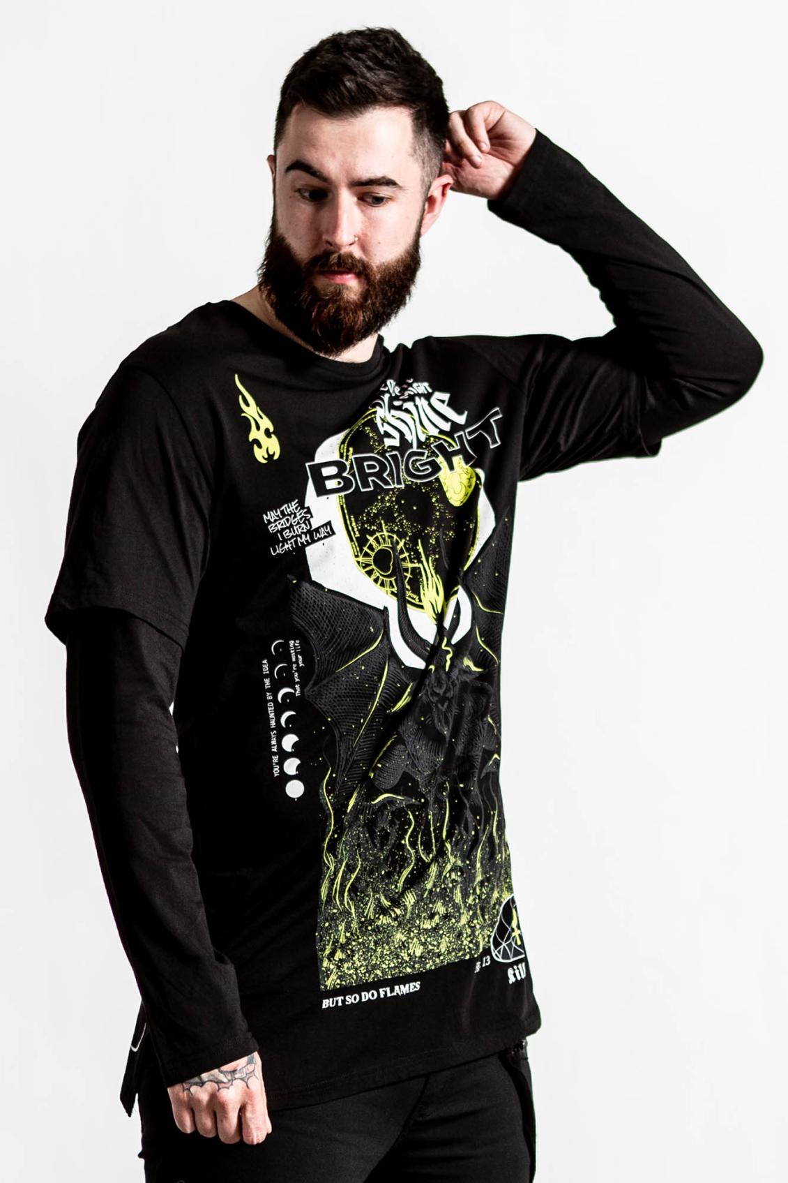 Women Long Sleeves | Killstar Shine Bright 2-Layer Top