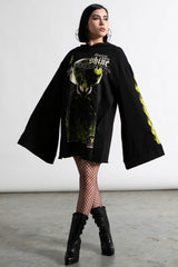 Women Long Sleeves | Killstar Shine Bright Oversized Hood Top