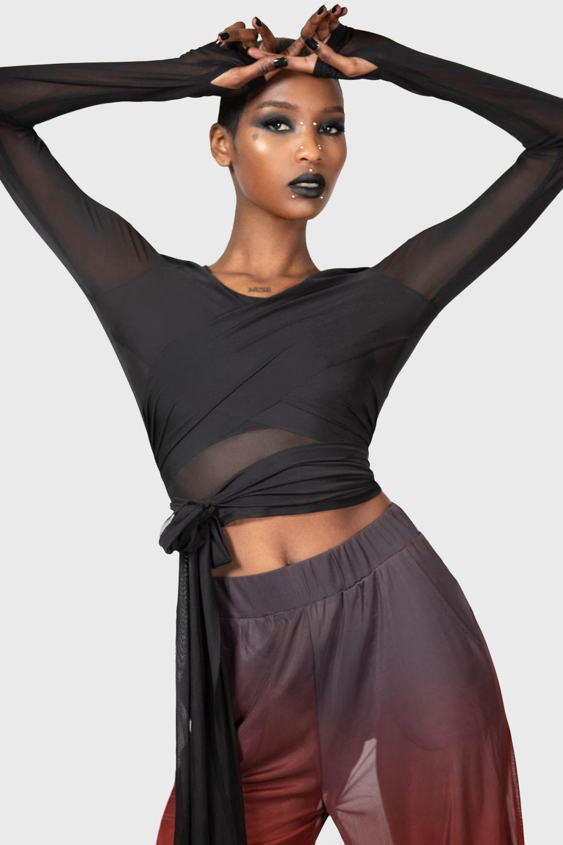 Women Long Sleeves | Killstar Sunset Wrap Top