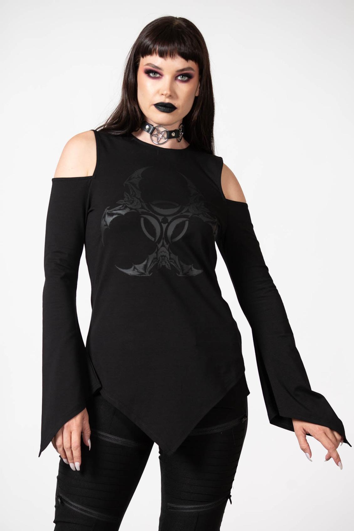 Women Long Sleeves | Killstar Voxy Cold Shoulder Top
