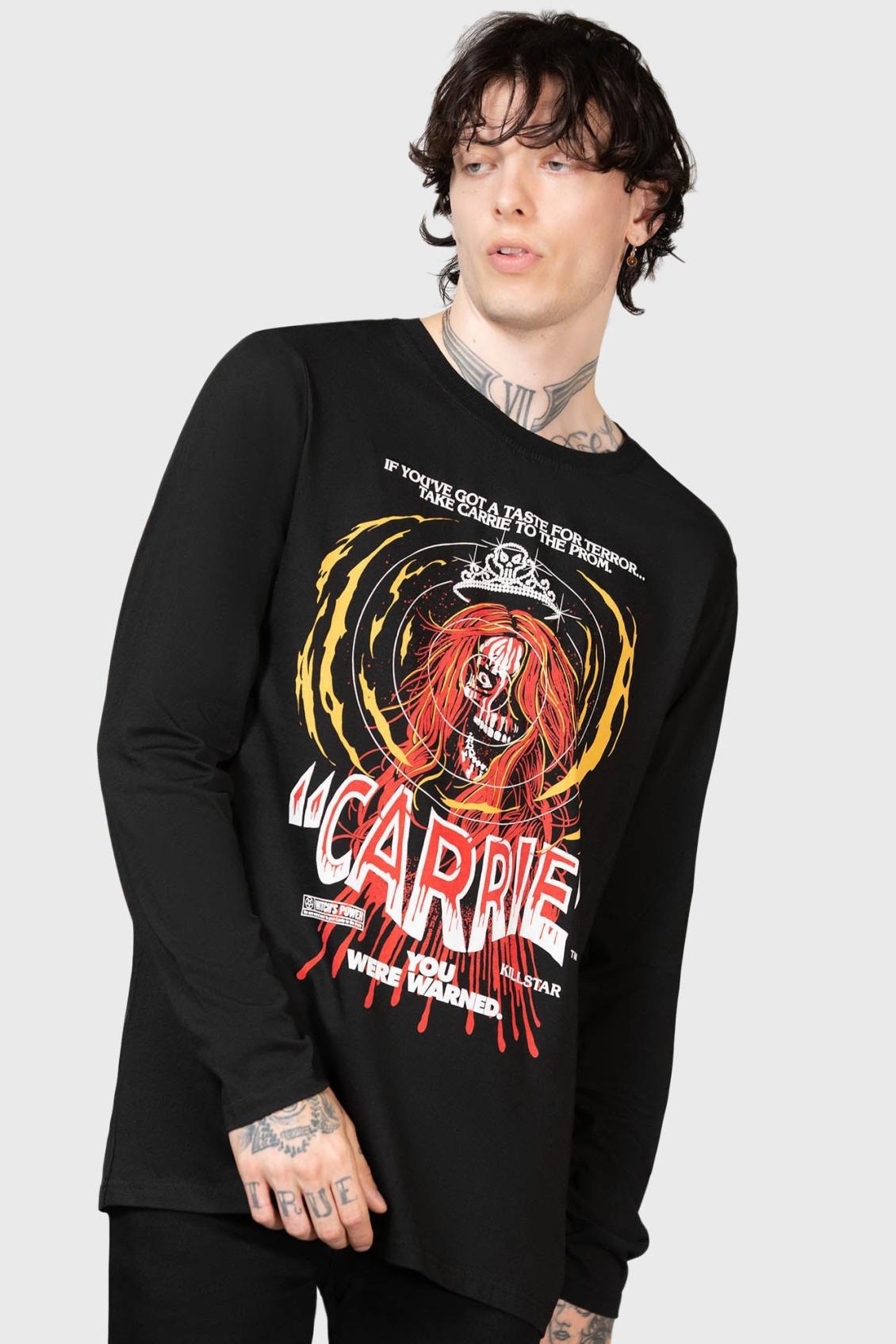 Women Long Sleeves | Killstar Warned Long Sleeve Top