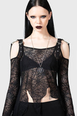 Women Long Sleeves | Killstar Webstera Top