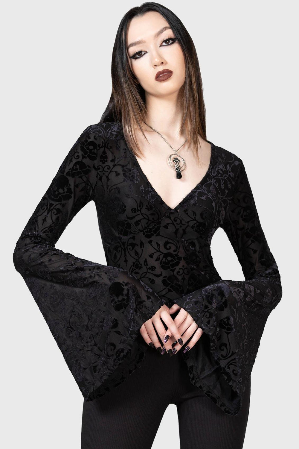 Women Long Sleeves | Killstar Woodland Gleam Long Sleeve Top