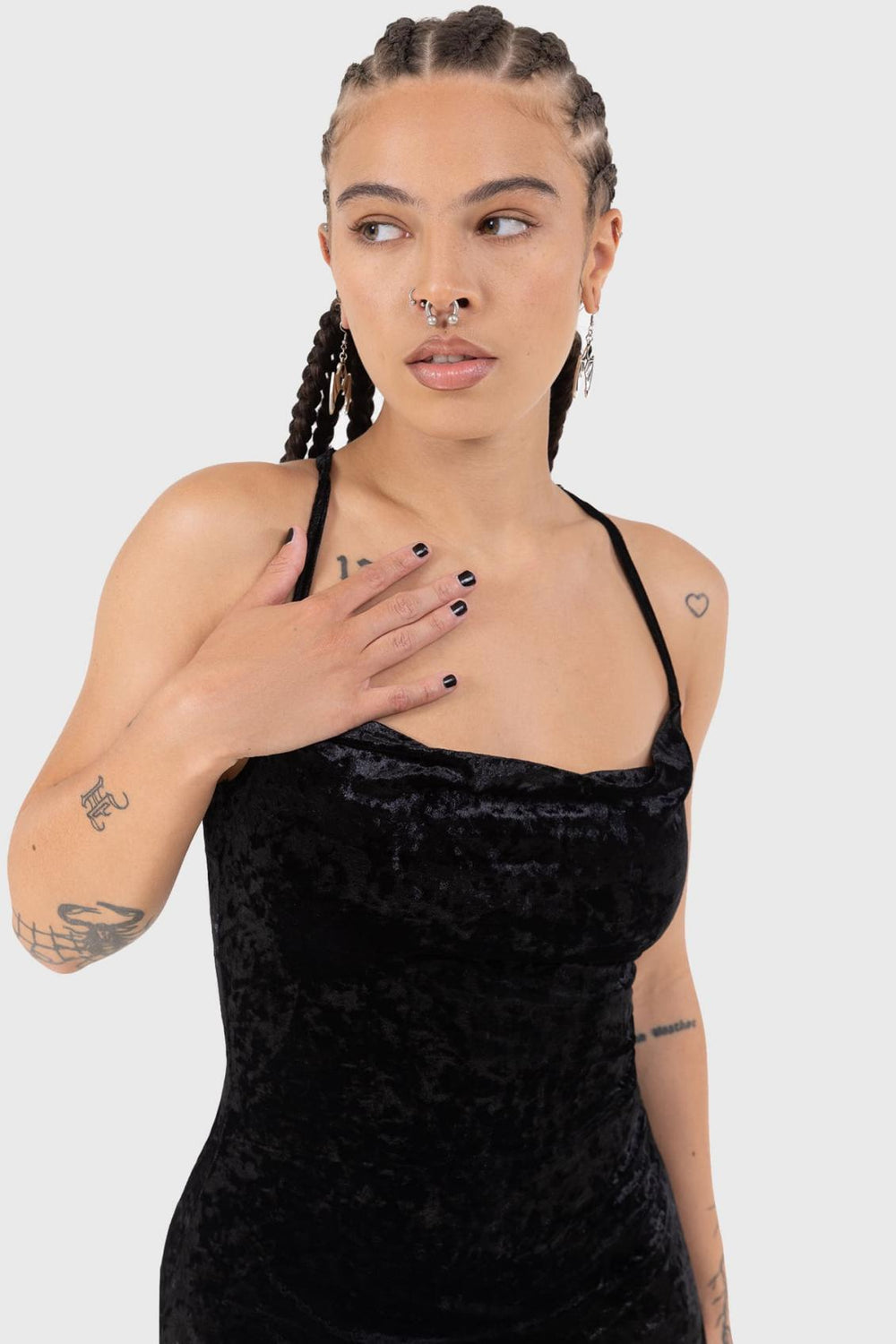 Women Loungewear | Killstar Burnt Obsidian Lounge Dress