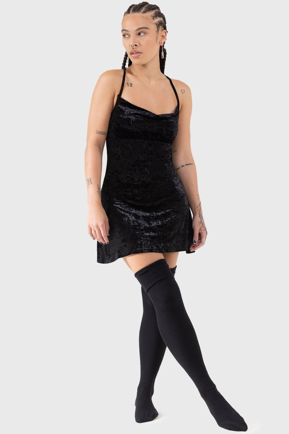 Women Loungewear | Killstar Burnt Obsidian Lounge Dress