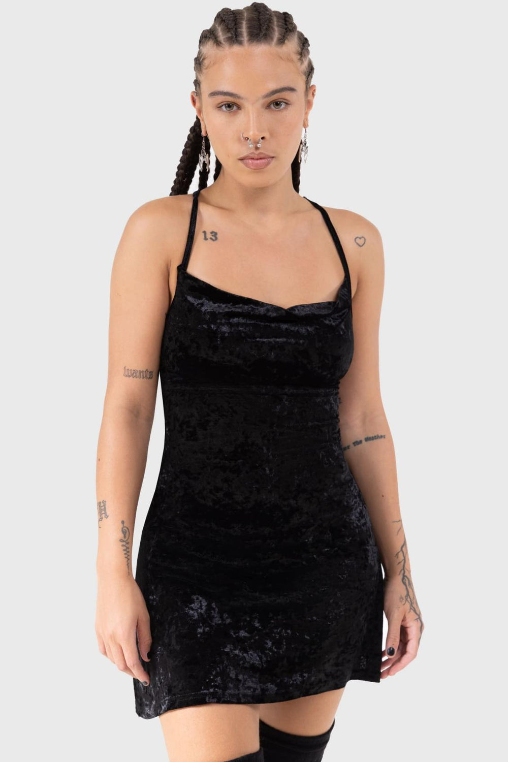 Women Loungewear | Killstar Burnt Obsidian Lounge Dress