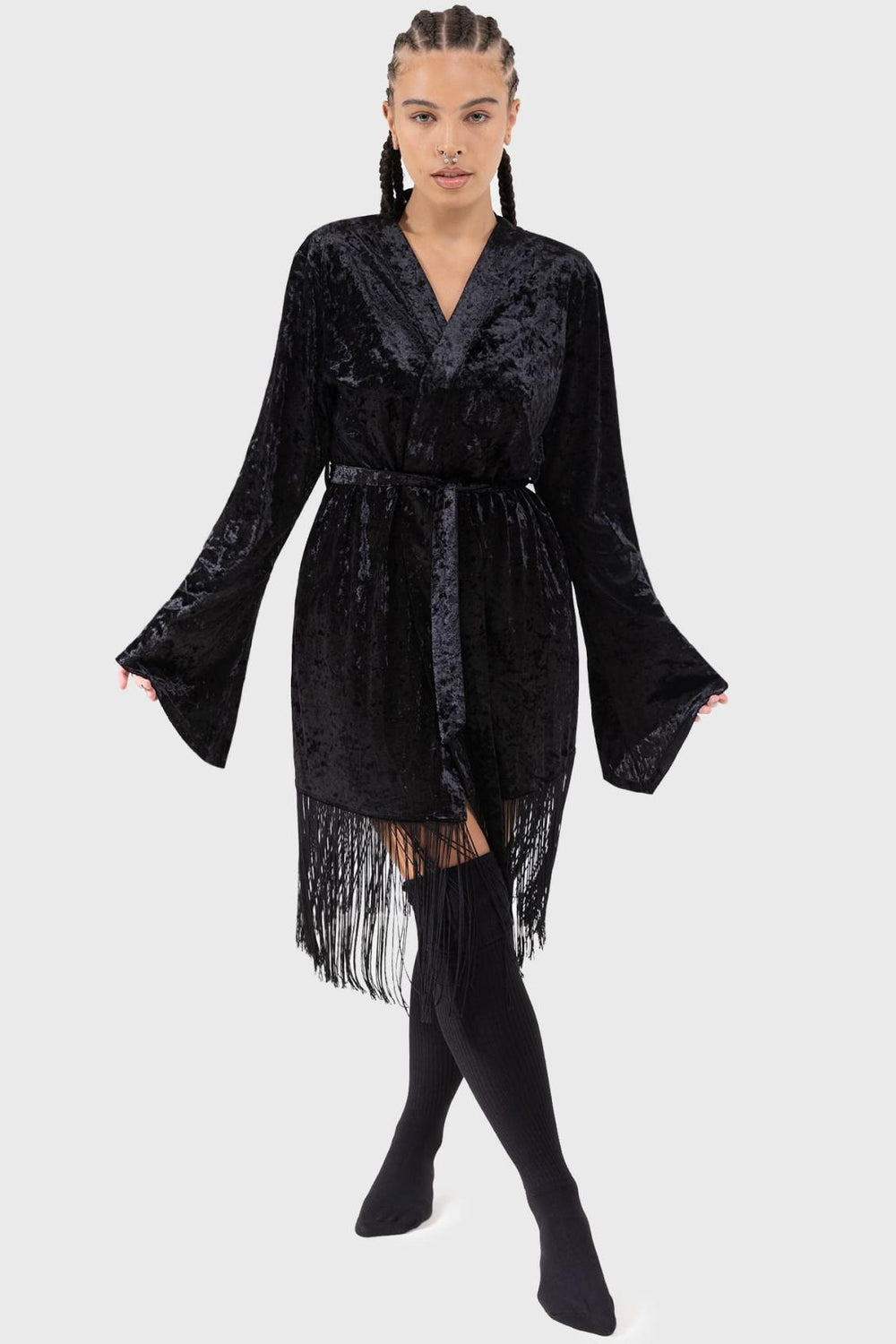 Women Loungewear | Killstar Burnt Obsidian Robe