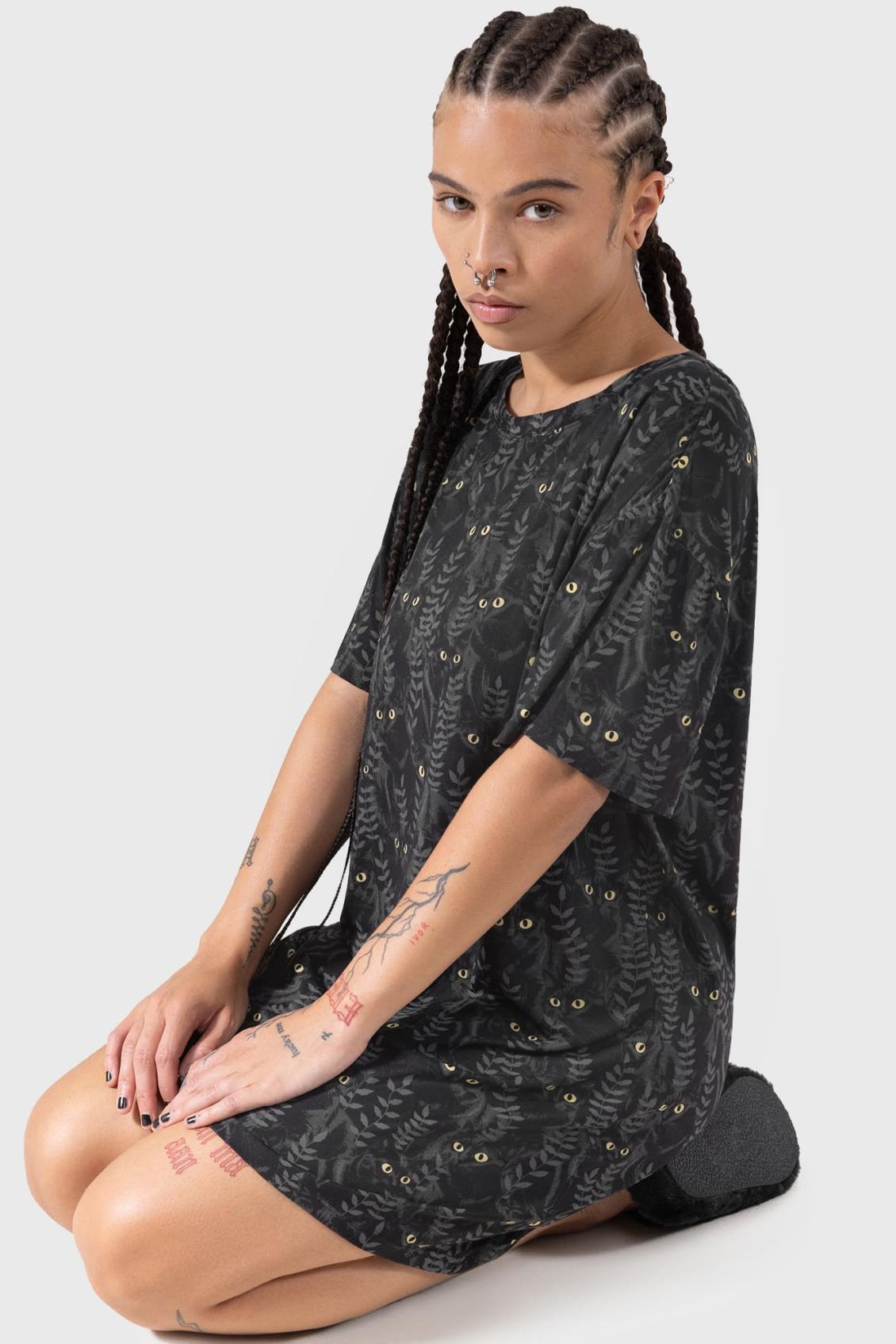 Women Loungewear | Killstar Familiar Woods T-Shirt Dress