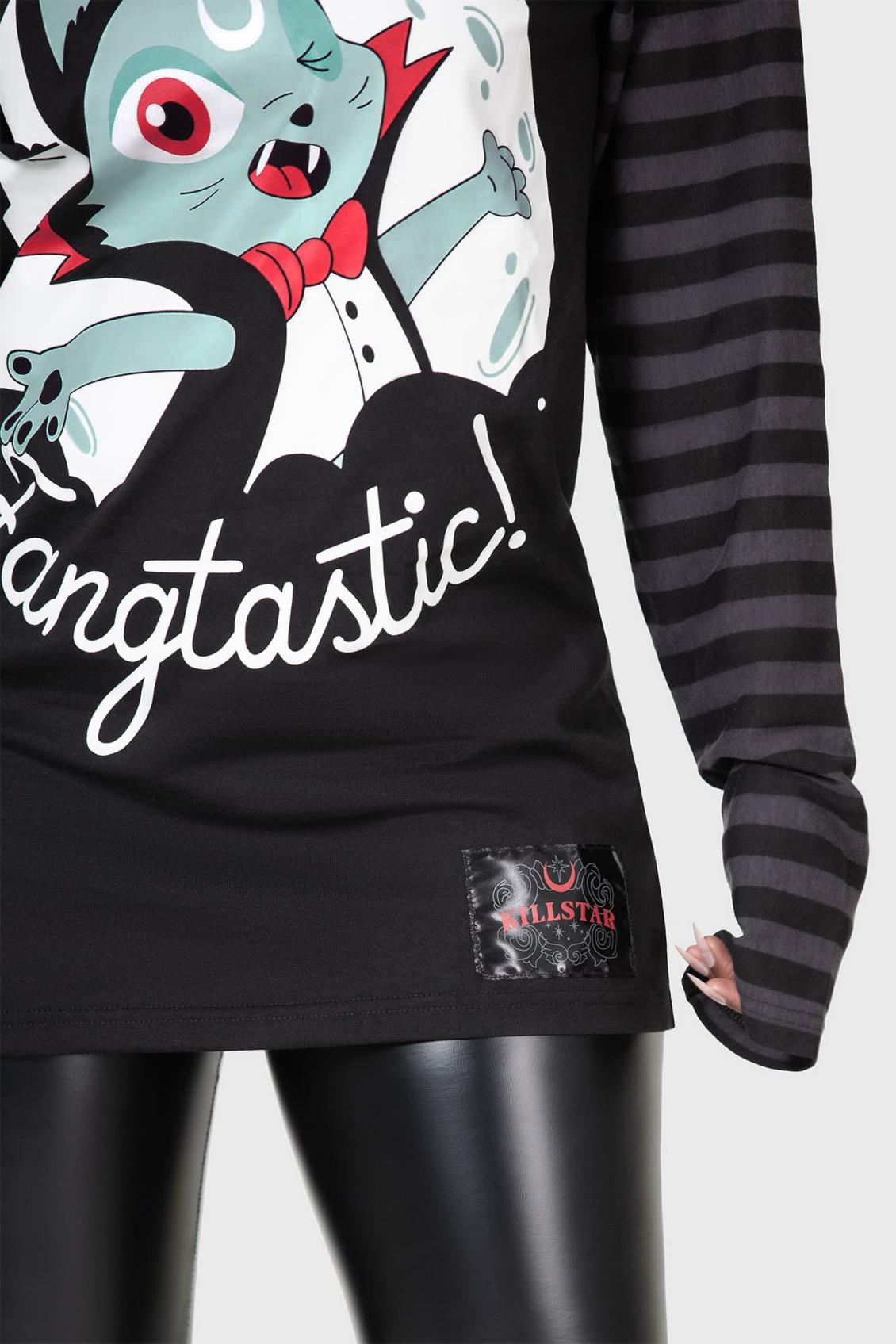 Women Loungewear | Killstar Fangtasy Stripe Sleeve Top