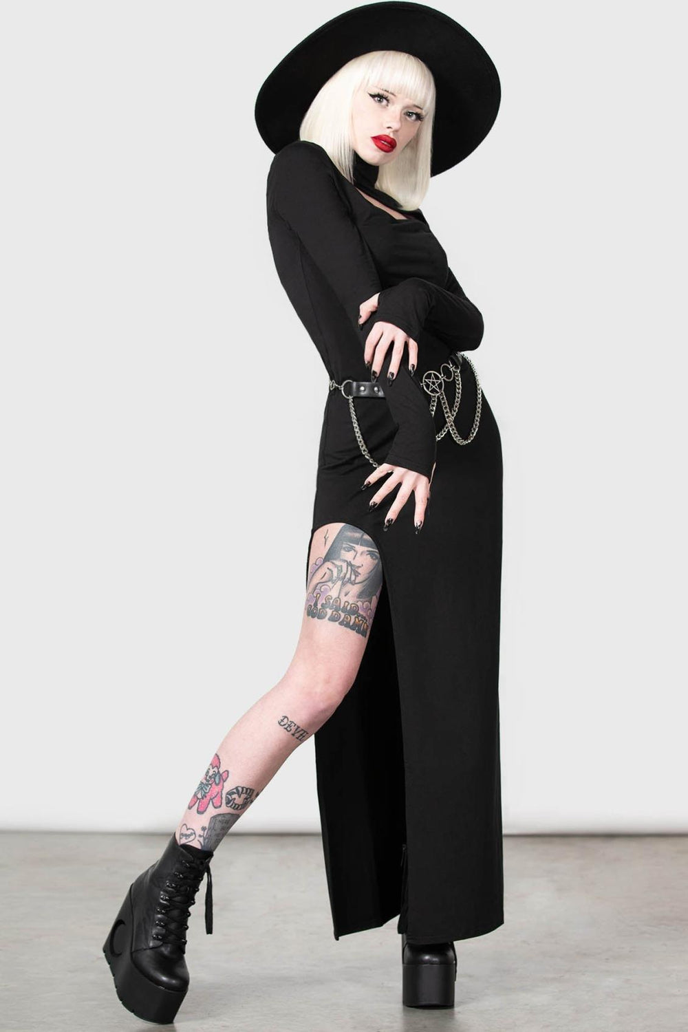 Women Maxi | Killstar Astaroth Long Sleeve Dress